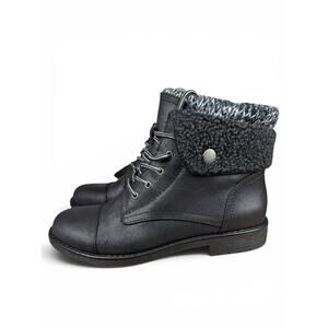 Size 9 Cliffs by White Mountain Duena Black Hiking Ankle Boots Women